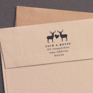 Two Bucks Return Address Self-inking Stamp
