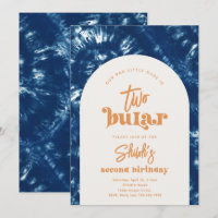 Two-Bular Birthday Invitation | Boy Surf