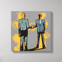 Two businessman shaking hands