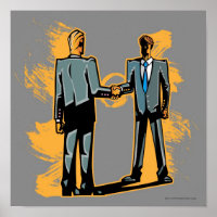Two businessman shaking hands