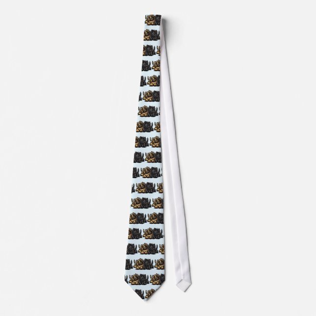Two Cairn Terriers Tie (Front)