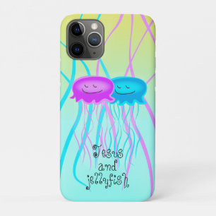 Two Cartoon Jellyfish Case-Mate iPhone Case
