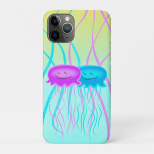 Two Cartoon Jellyfish Case-Mate iPhone Case