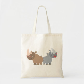 Two Cartoon Rhinos Bag