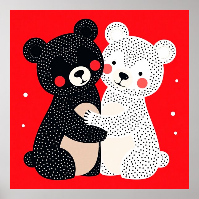 Two cartoon-style bears poster (Front)