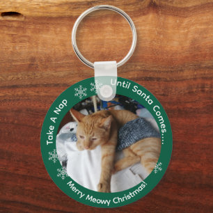 Two Cat Photos , Humor Text, Customize , Key Ring