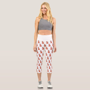 Two Cats Embrace Friendship Capri Leggings