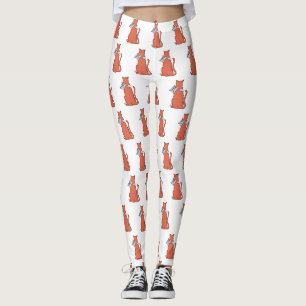 Two Cats Embrace Friendship Leggings