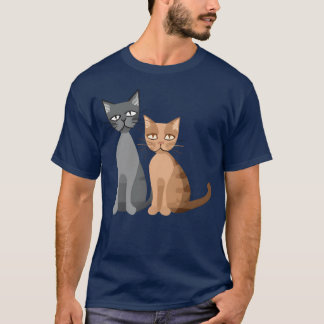 Two Cats funny T-Shirt