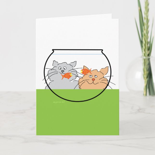Two Cats Greeting Card (Front)
