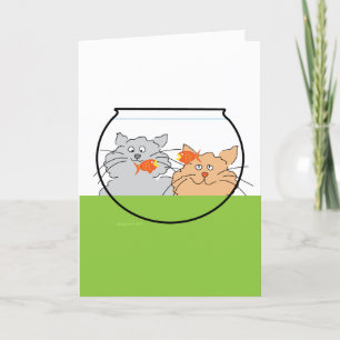 Two Cats Greeting Card