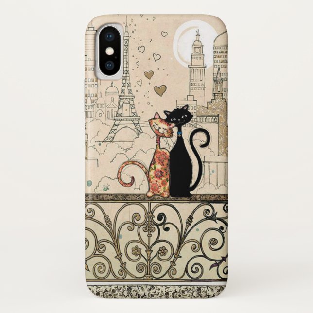 Two Cats in Love Case-Mate iPhone Case (Back)