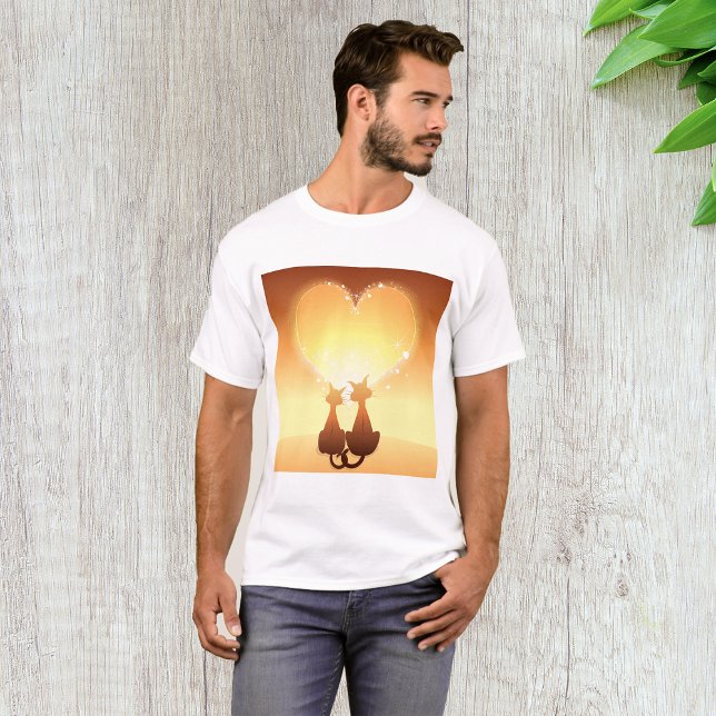 Two Cats In Love Mens T-Shirt (Creator Uploaded)