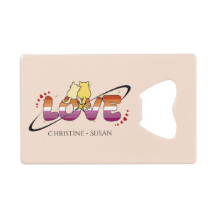 Two Cats In Love Sunset Lesbian Flag
