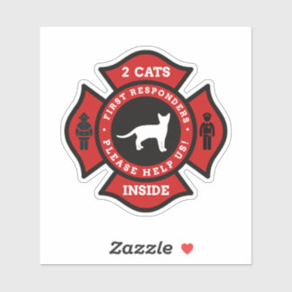 Two Cats Inside Pet Alert For Fire Department