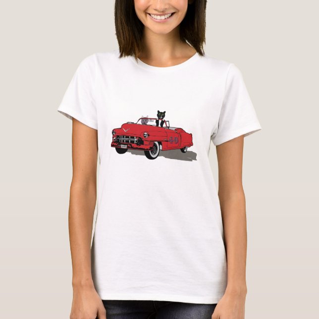 Two Cats Joy Riding T-Shirt (Front)