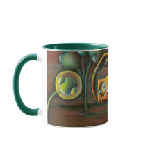 Two Cats Surreal Mug