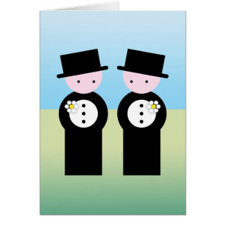 Two caucasian grooms