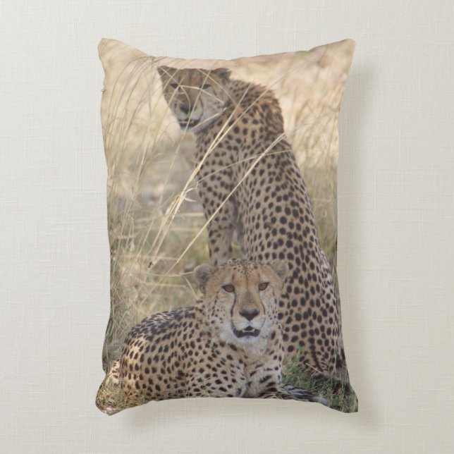 Two Cheetahs Pillow (Front(Vertical))
