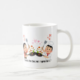 Two Chefs Cooking - Love Is the Secret Ingredient Coffee Mug