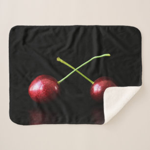 Two Cherries sbcna Sherpa Blanket