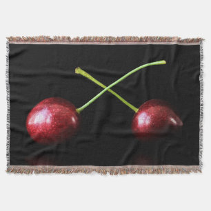 Two Cherries tbcnm Throw Blanket
