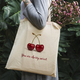 Two cherries Tote Bag