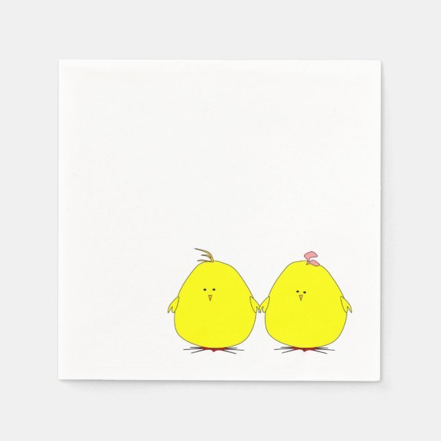 Two Chicks Napkin (Front)