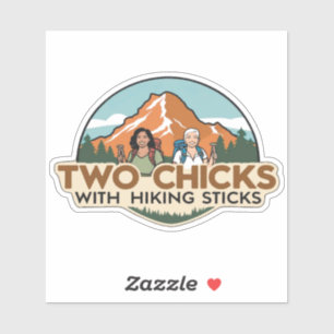 Two Chicks Sticker (Glossy Transparent)
