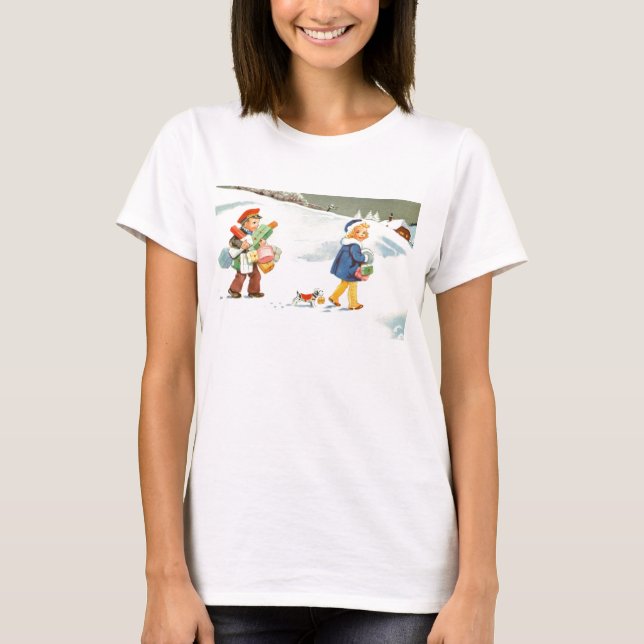 Two children and a dog T-Shirt (Front)
