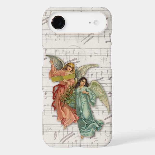 Two Christmas Angels - Victorian Scrap Christian (Back)