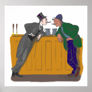 two cigar smokers two cigar smokers poster