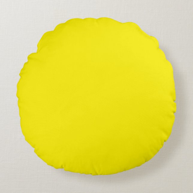 Two Circles Round Pillow (Front)