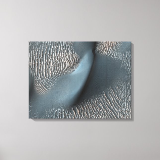 Two classes of aeolian bedforms canvas print (Front)