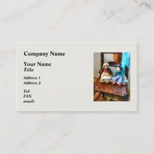 Two Colonial Rag Dolls Business Card