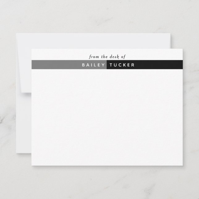 Two Colour Band Custom Personal or Professional Card (Front)