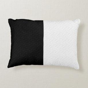 Two Colour Black And White Decorative Cushion