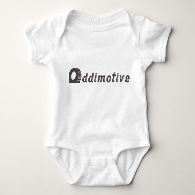 Two Colour front logo only Baby Bodysuit (Front)