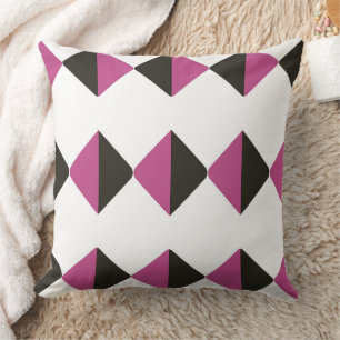 Two colour geometric cushion