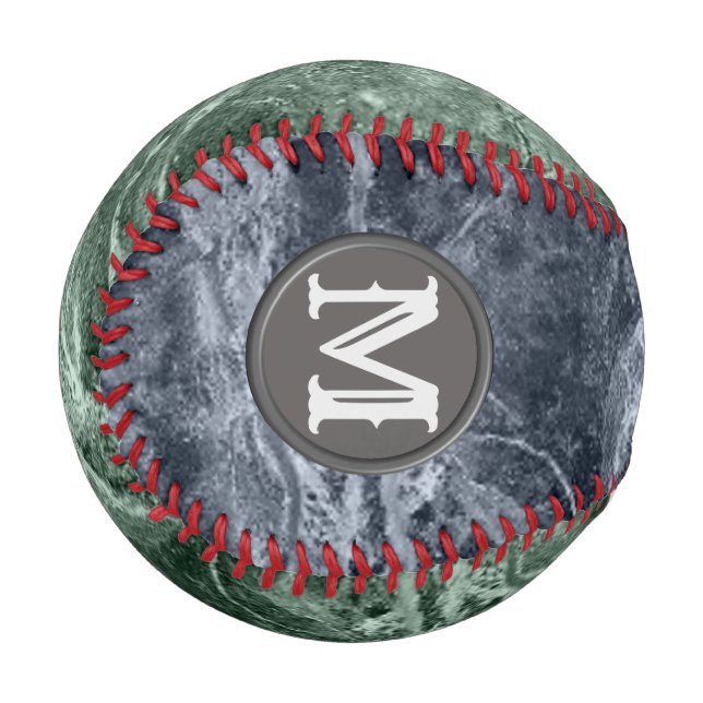 Two colour marble monogram - Pick your colours Baseball (Front Left)