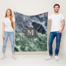 Two colour marble monogram - Pick your colours