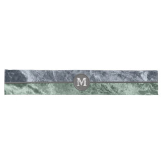 Two colour marble monogram - Pick your colours Long Table Runner