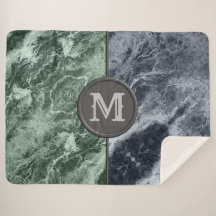 Two colour marble monogram - Pick your colours