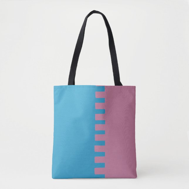 Two-Colour Stylish Tote Bag (Front)
