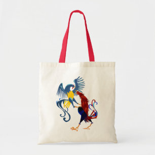 Two Colourful Fighting Roosters Bags