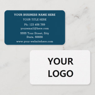 Two Colours Business Cards with Logo - Choose Colo