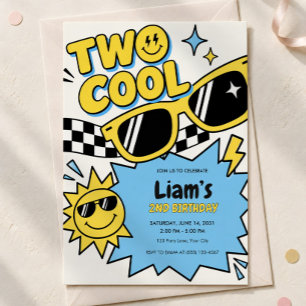 Two Cool 2nd Birthday Invitation