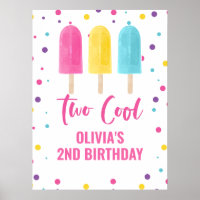 Two Cool 2nd birthday Rainbow Ice Pop