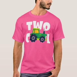 Two Cool 2Nd Birthday Tractor 2 Year Old Boy Secon T-Shirt