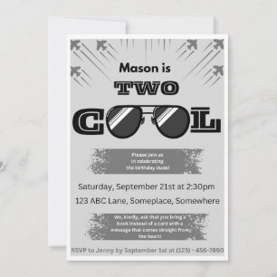 Two Cool Birthday Dude! Invitation